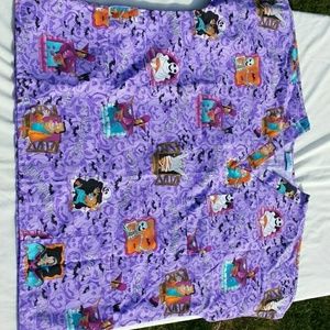 SB brand fashion scrubs, Halloween theme.